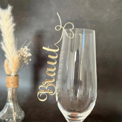 Personalisierte Namensschilder Hochzeit aus Acryl - LaserArt Germany