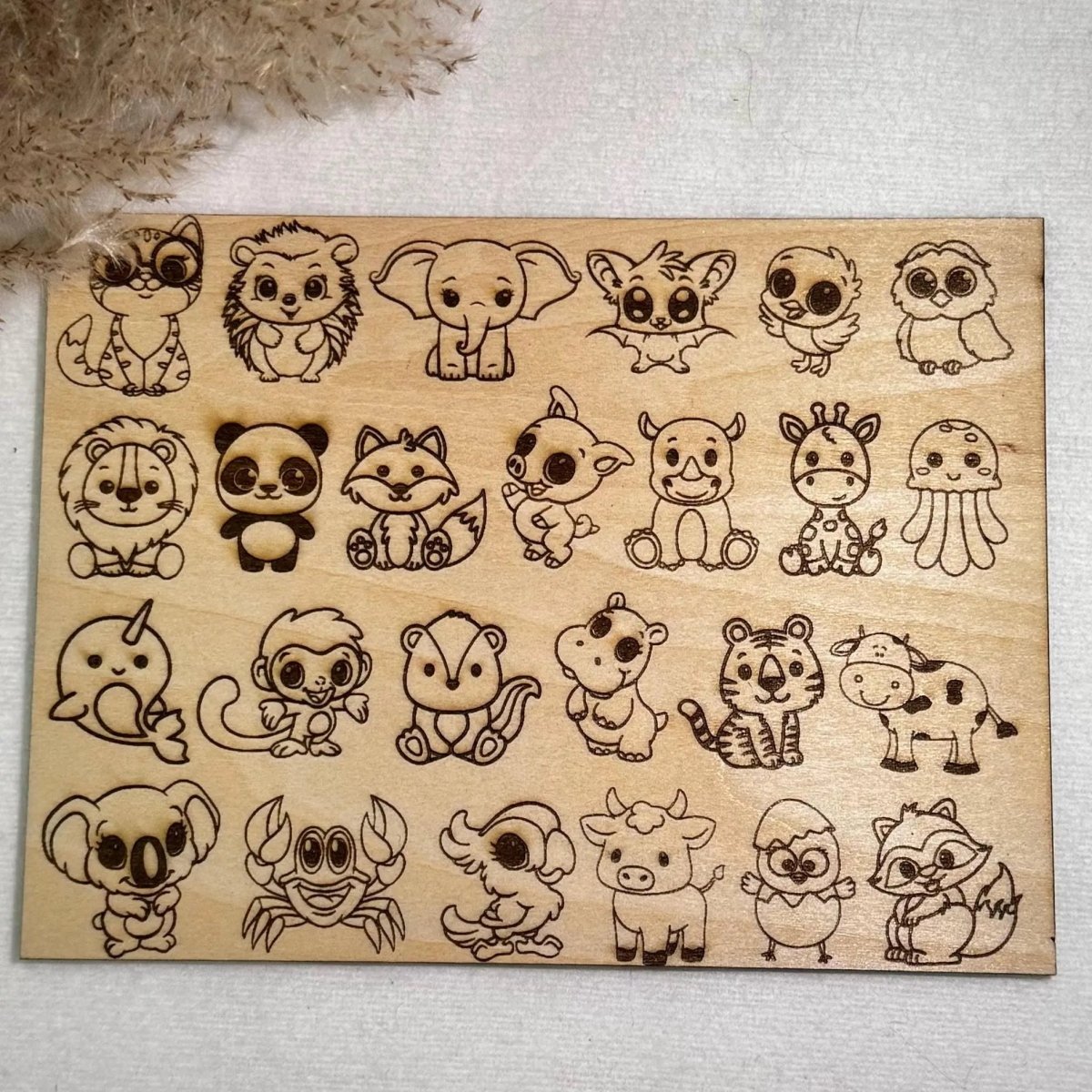 Personalisiertes Geburtsschild | Geschenk für Enkelkinder - LaserArt Germany