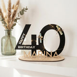 Personalisiertes Geldgeschenk zum Geburtstag | Zahlen 10–99 mit Name - LaserArt Germany