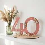 Personalisiertes Geldgeschenk zum Geburtstag | Zahlen 10–99 mit Name - LaserArt Germany