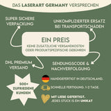 Personalisiertes Geldgeschenk zum Geburtstag | Zahlen 10–99 mit Name - LaserArt Germany