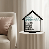 Personalisiertes Geschenk zum Einzug Holz & Acryl - LaserArt Germany