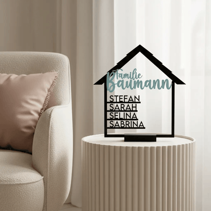 Personalisiertes Geschenk zum Einzug Holz & Acryl - LaserArt Germany