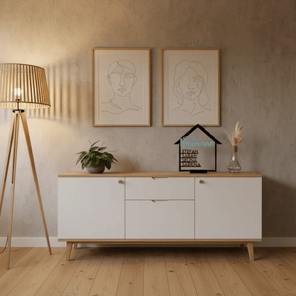 Personalisiertes Geschenk zum Einzug Holz & Acryl - LaserArt Germany