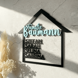 Personalisiertes Geschenk zum Einzug Holz & Acryl - LaserArt Germany