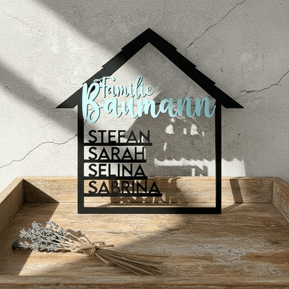 Personalisiertes Geschenk zum Einzug Holz & Acryl - LaserArt Germany