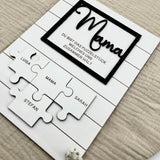 Personalisiertes Mama Puzzle | Geschenk Muttertag Geburtstag - LaserArt Germany