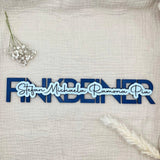 Personalisiertes Namensschild Tür aus Holz für Familien | 3D - LaserArt Germany