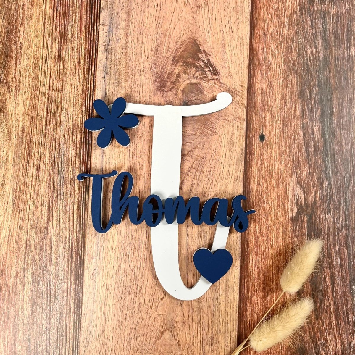 Personalisiertes Türschild für Kinderzimmer aus Holz | 3D - LaserArt Germany