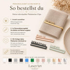 Platzkarten Hochzeit Acryl Serviettenring mit Namen – Nahaufnahme der Acrylkante