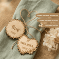 Platzkarten Namensschilder Hochzeit aus Holz für individuelle Feste - LaserArt Germany