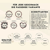 Platzkarten Namensschilder Hochzeit aus Holz für individuelle Feste - LaserArt Germany