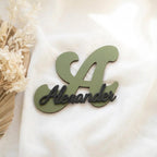 Premium Namensschild Kinderzimmer aus Holz personalisiert – Tür & Wand, 20+ Farben, 12 Schriftarten - LaserArt Germany