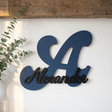 Premium Namensschild Kinderzimmer aus Holz personalisiert – Tür & Wand, 20+ Farben, 12 Schriftarten - LaserArt Germany