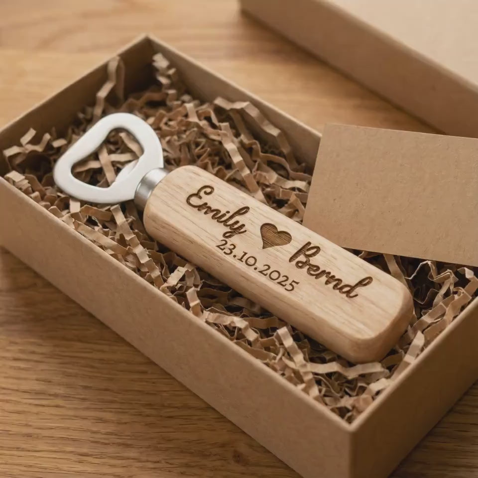 Flaschenöffner Weihnachten personalisiert – Weihnachtsgeschenk für Papa & Männer
