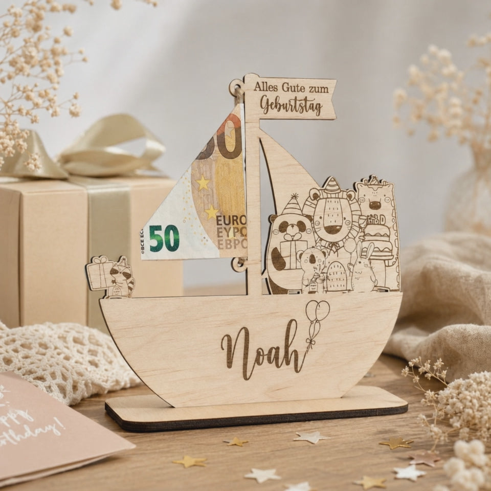 Baptism Plaque Ship – Wooden Gift