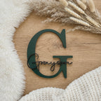 Plaque de porte en bois pour chambre d'enfant | Plaque nominative personnalisée