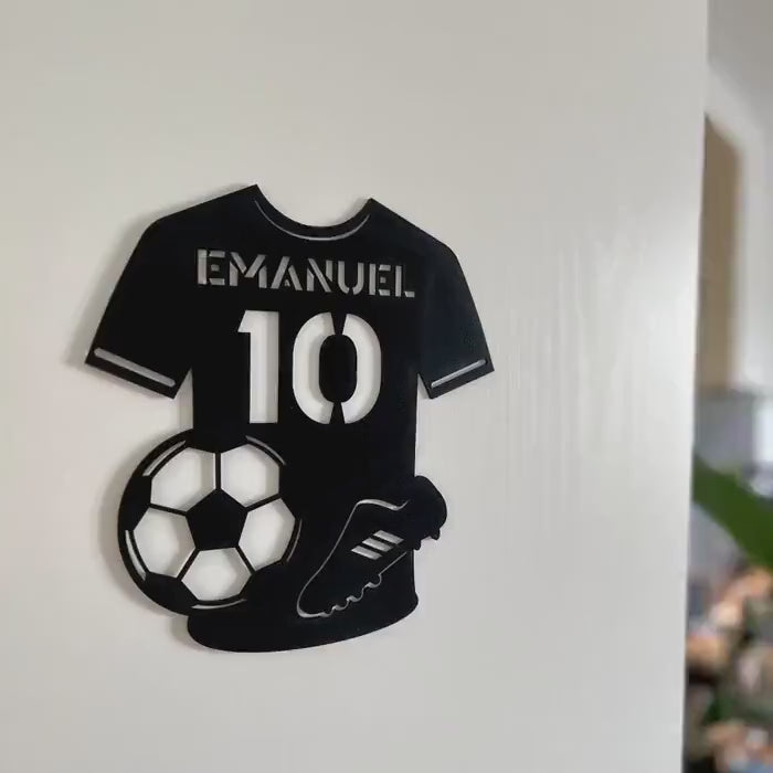 Türschild personalisiert | Sport Namensschild Holz.