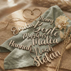 Namensschilder aus Holz 5mm | Platzkarten Hochzeit