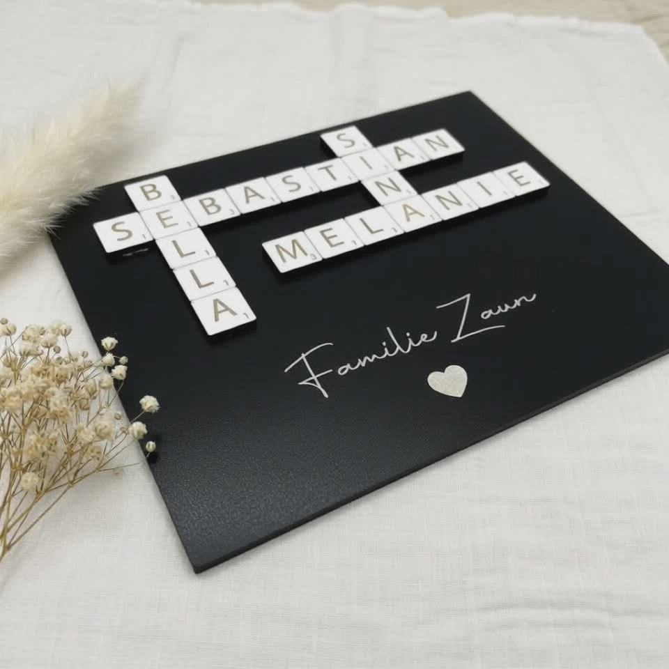 Scrabble familial en bois | cadeau personnalisé