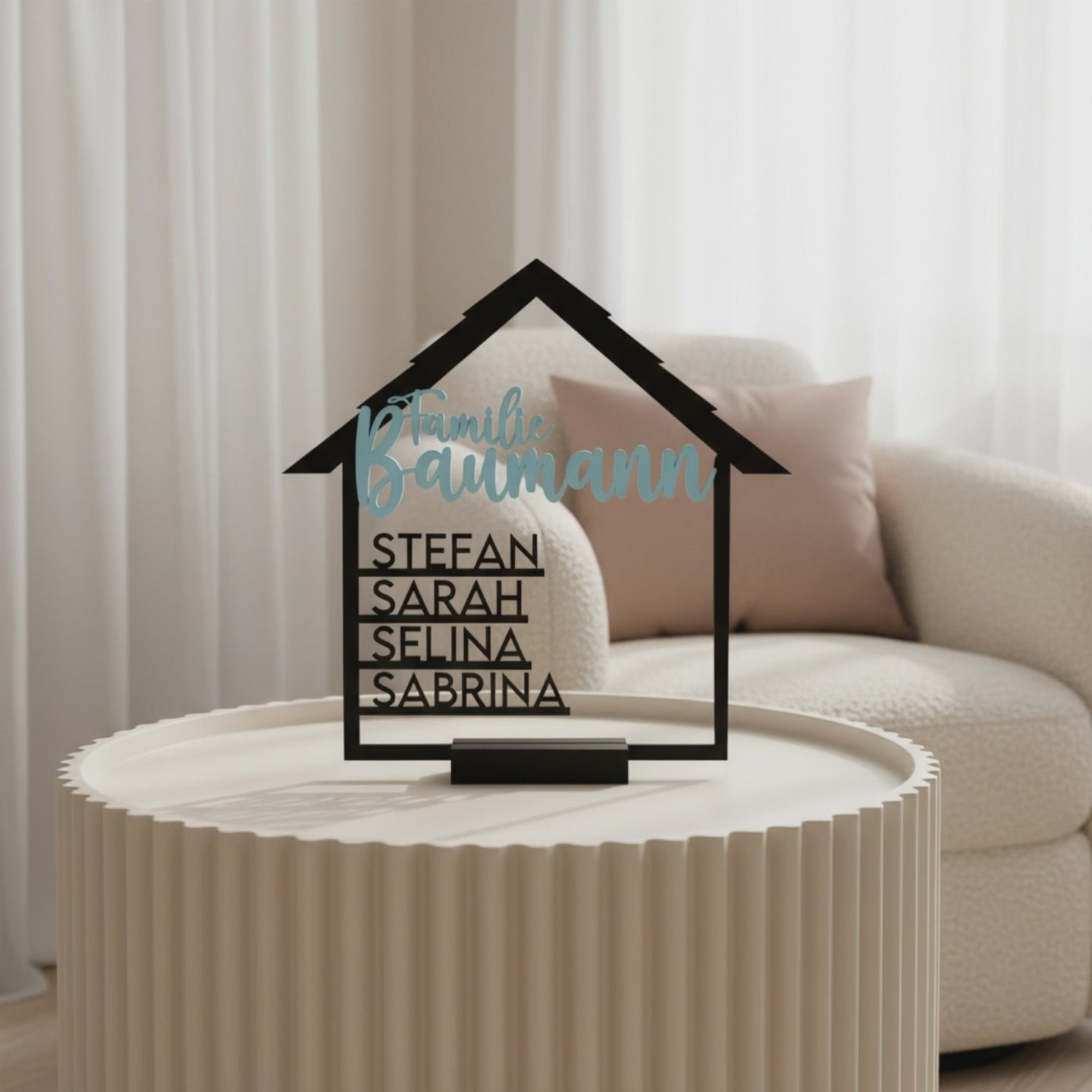 Personalisiertes Geschenk zum Einzug Holz & Acryl.