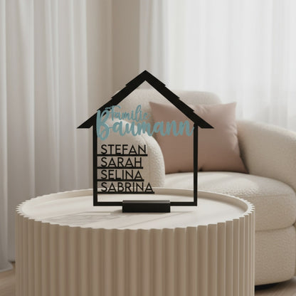 Personalisiertes Geschenk zum Einzug Holz & Acryl.