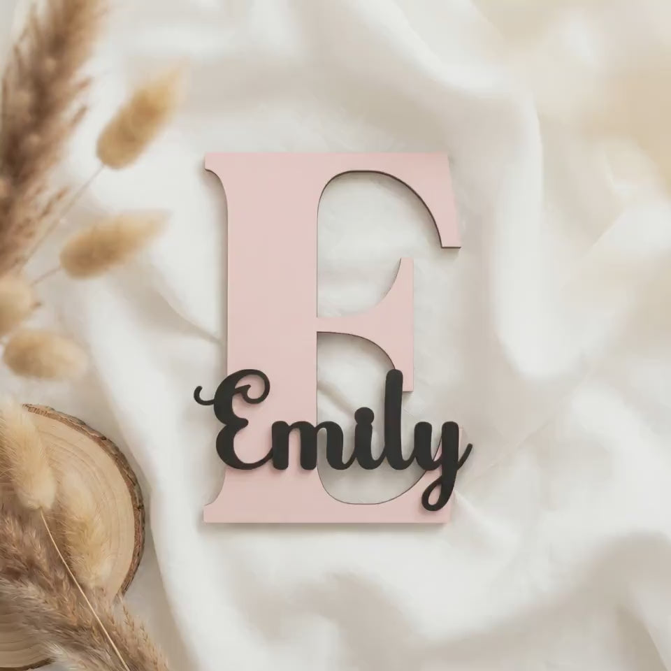 Kinderzimmer Türschild Holz personalisiert | Namensschild Holz für Kinderzimmer | Personalisiertes Türschild mit Name