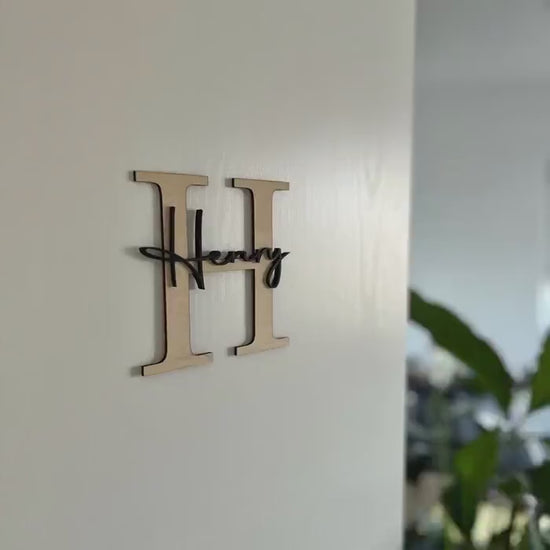 Holz Namensschild | Kinderzimmer Türschild.