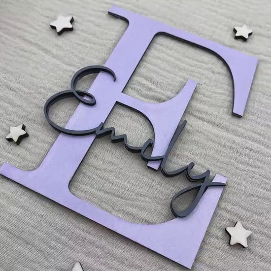 Kinderzimmer Türschild aus Holz | Namensschild Kinderzimmer.