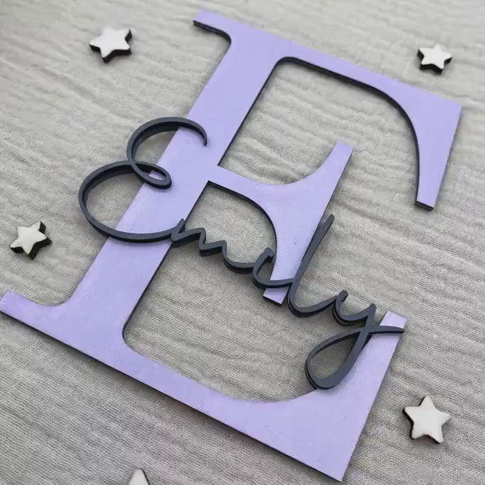 Kinderzimmer Türschild aus Holz | Namensschild Kinderzimmer.