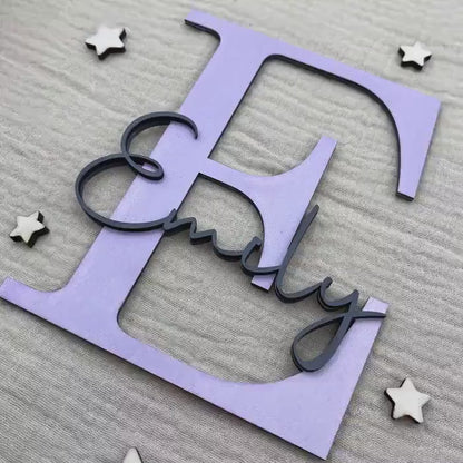 Kinderzimmer Türschild aus Holz | Namensschild Kinderzimmer.