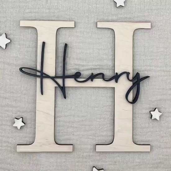 Türschild Kinderzimmer | Namensschild aus Holz.