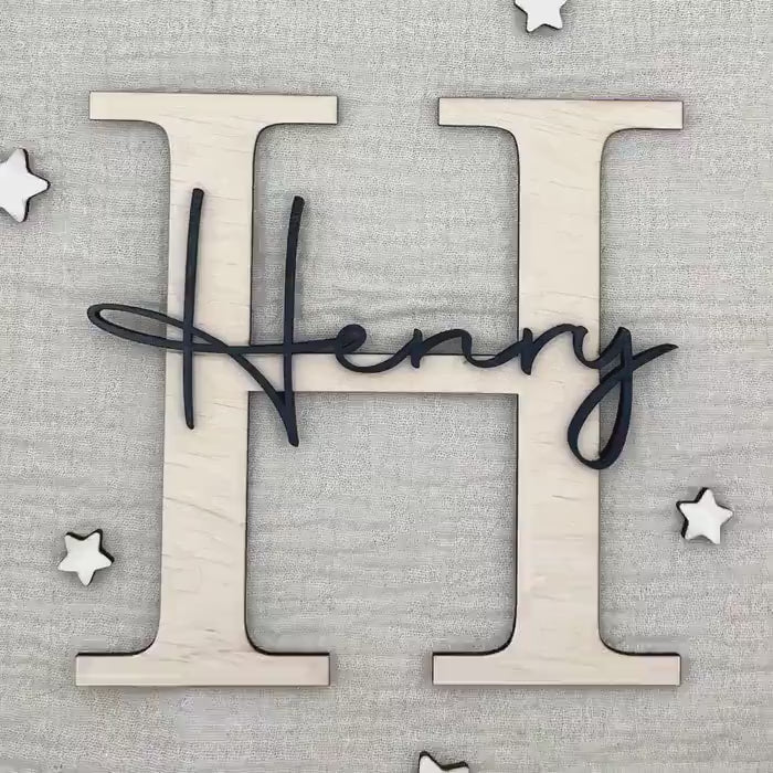 Türschild Kinderzimmer | Namensschild aus Holz.