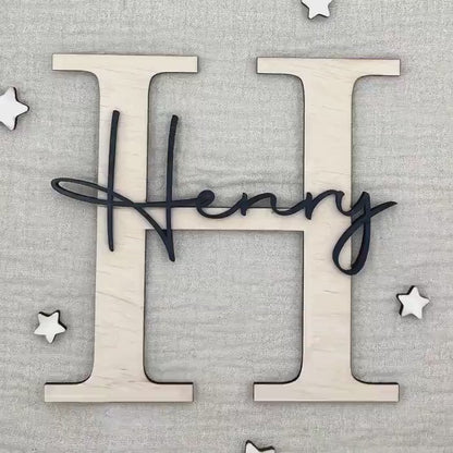 Türschild Kinderzimmer | Namensschild aus Holz.