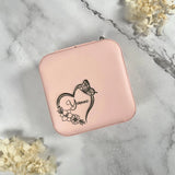 Schmuckkästchen personalisiert mit Name und stilvollem Herz - LaserArt Germany