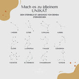 Schmuckkästchen personalisiert mit Sternzeichen, Geburtsblume & Name - LaserArt Germany