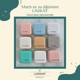 Schmuckkästchen personalisiert mit Sternzeichen, Geburtsblume & Name - LaserArt Germany