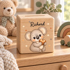 Personalisierte Spardosen als Geschenk verpackt