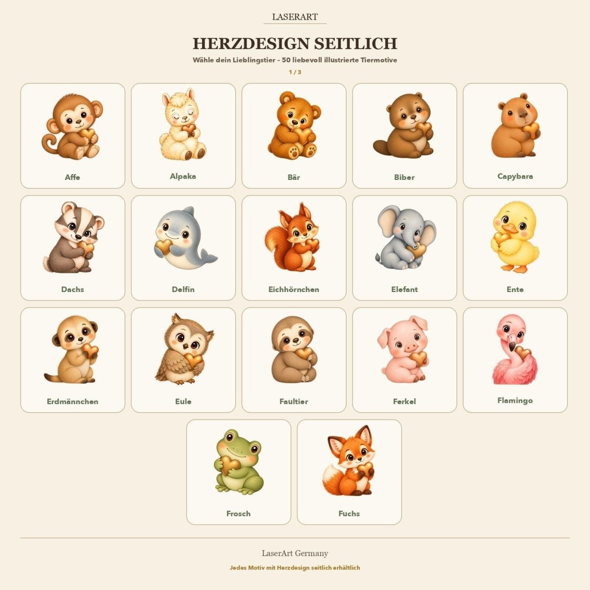 Schriftartauswahl fuer Namensgravur auf Spardose mit Koala Motiv