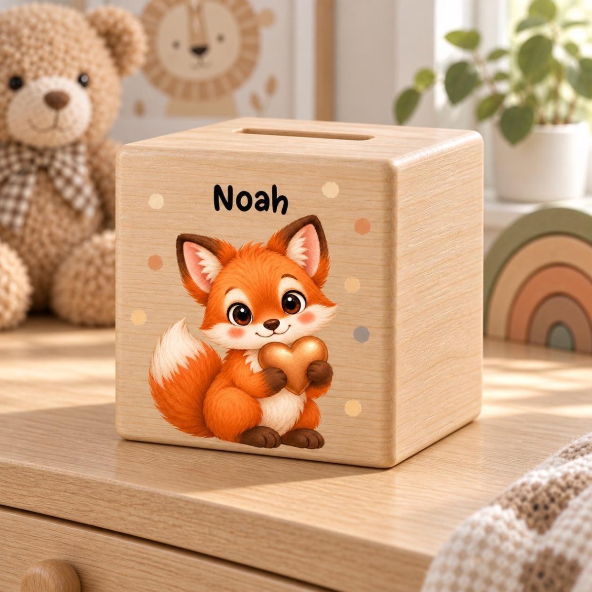 Zwei personalisierte Spardosen Koala und Panda
