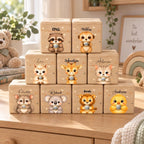 Personalisierte Holzspardose Koala mit Name und Muenze Motiv