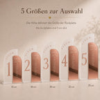 Tischnummern Hochzeit Acryl personalisiert – Nahaufnahme der Spiegel-Acryl-Oberfläche