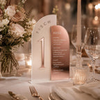 Tischnummern Hochzeit Acryl personalisiert – Farbauswahl im Vergleich