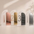 Tischnummern Hochzeit Acryl personalisiert – In der Geschenkverpackung
