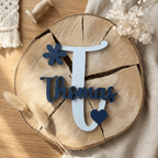Türschild Kinderzimmer aus Holz | personalisiert mit Namen - LaserArt Germany