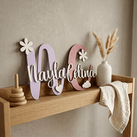 Türschild Kinderzimmer aus Holz | personalisiert mit Namen - LaserArt Germany