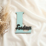 Türschild Kinderzimmer aus Holz personalisiert – Name, 20+ Farben, 12 Schriftarten - LaserArt Germany