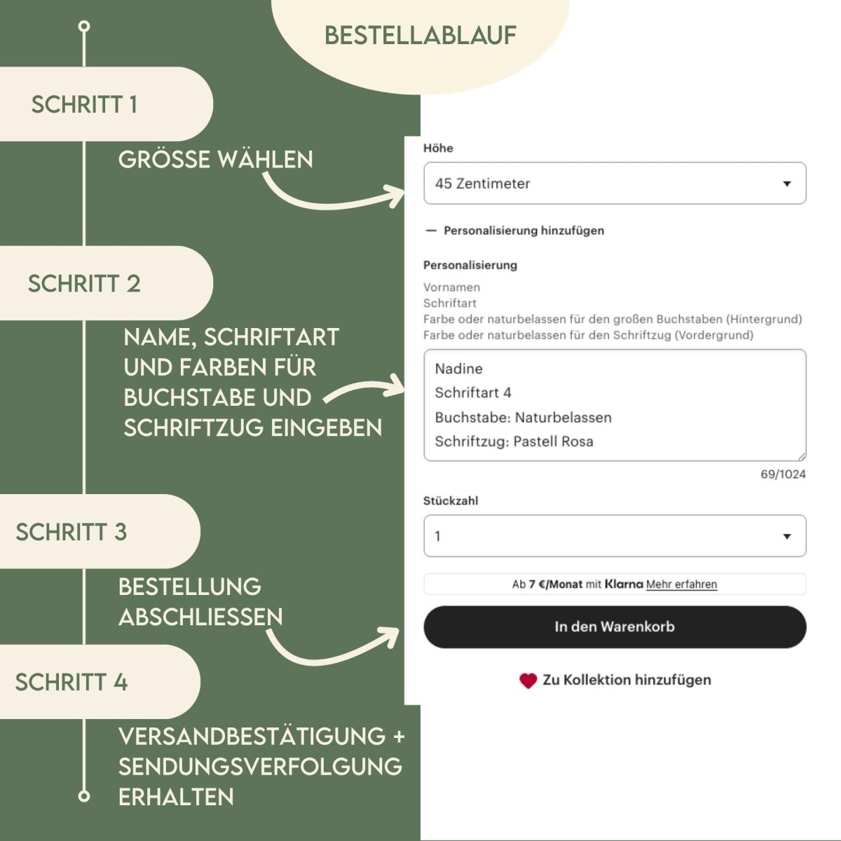 Türschild Kinderzimmer aus Holz personalisiert – Name, 20+ Farben, 12 Schriftarten - LaserArt Germany