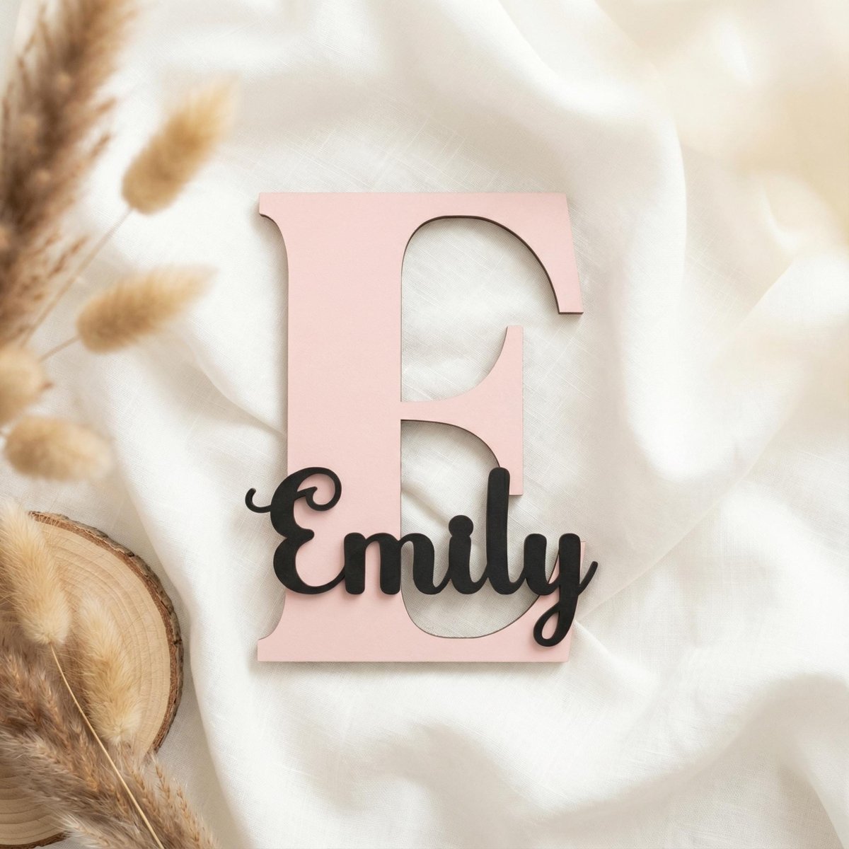 Türschild Kinderzimmer aus Holz personalisiert – Name, 20+ Farben, 12 Schriftarten - LaserArt Germany