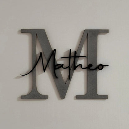 Türschild Kinderzimmer | Namensschild aus Holz - LaserArt Germany